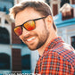 Polarized Sunglasses for Men, Lightweight Sun Glasses with UV Protection for Driving Fishing Golf
